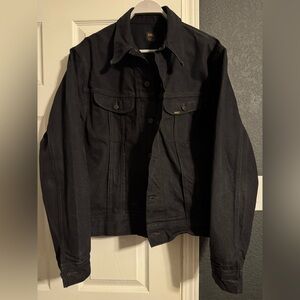 RRL black japanese denim trucker jacket